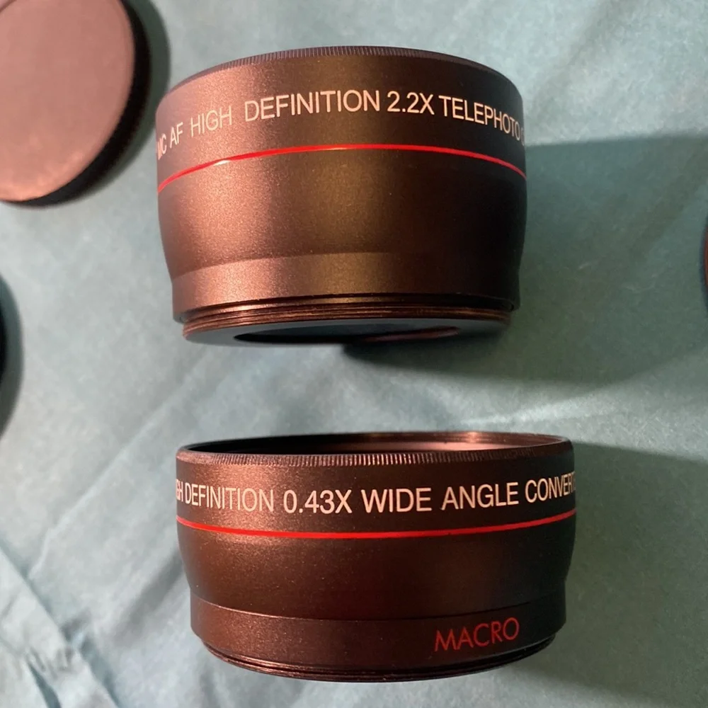 Vivitar Camera lenses 2.2X 0.43x